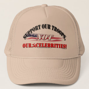 SUPPORTTROPPAR INTE CELEBRITIES HAT KEPS