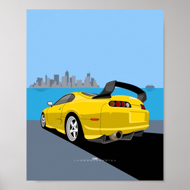 Supra MK4 illustration Poster (Framsidan)
