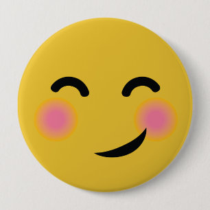 Supre gullig rodna emoji knapp