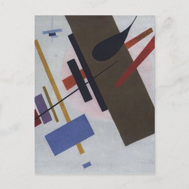 Suprematism av Kazimir Malevich Vykort (Framsida)
