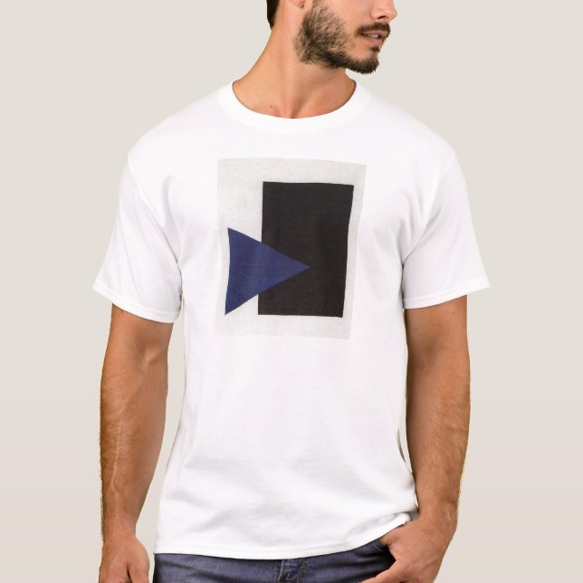 Suprematism med blåtttriangeln och svarten tee (Framsida)