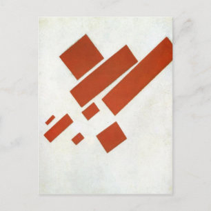 Suprematism. Tvådimensionellt självporträtt Vykort