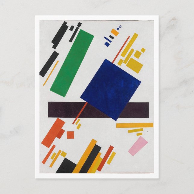 Suprematist Composition, 1915, Kazimir Malevich Vykort (Framsida)