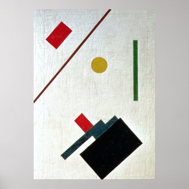 Suprematist Composition, 1915 Poster (Framsidan)