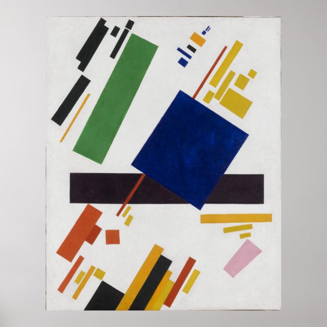 Suprematist Composition by Kazimir Malevich 1916 Poster (Framsidan)