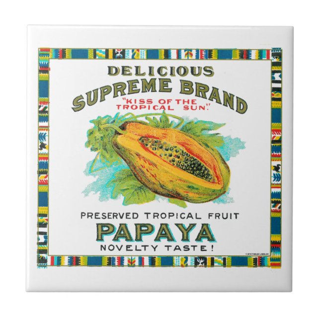 Supreme Papaya PReservarer Kakelplatta (Framsidan)