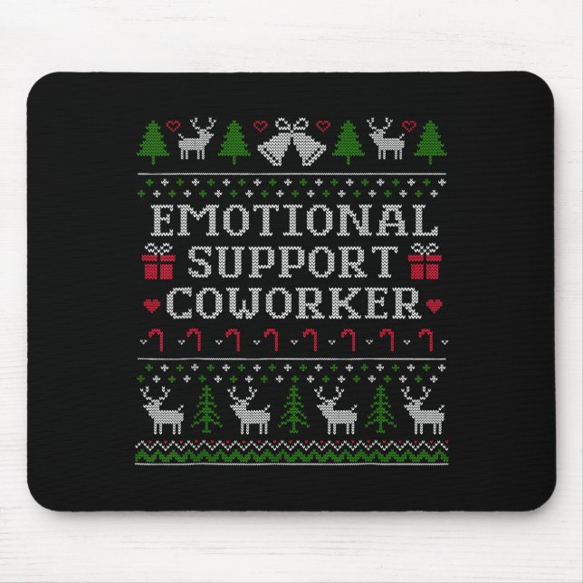 Suprt Coworker Retro Ugly Christmas Saying Quote  Musmatta (Framsidan)