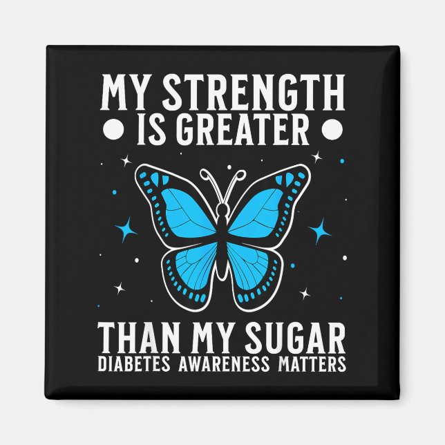 Suprt Diabetes Awareness Month Diabetes For Women  Magnet (Framsidan)