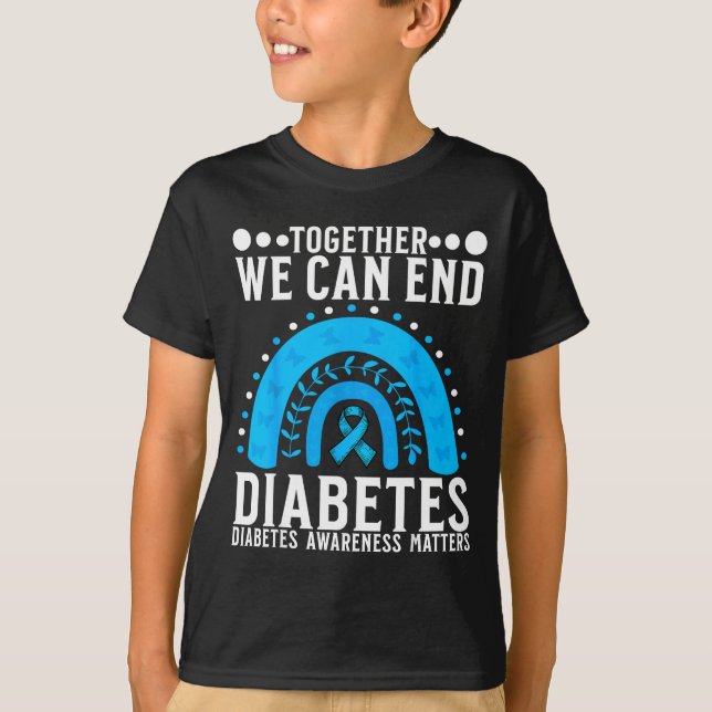 Suprt Diabetes Awareness Month For Diabetes Women  T Shirt (Framsida)