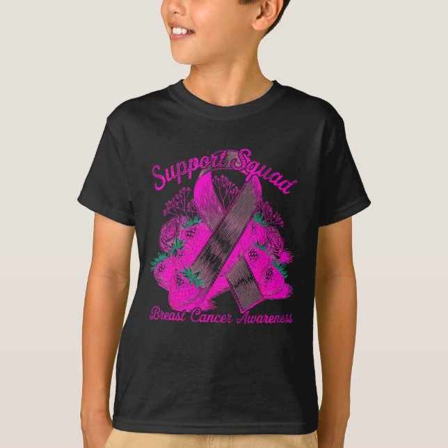 Suprt Squad Breast Cancer Awareness Nk Ribbon Wome T Shirt (Framsida)