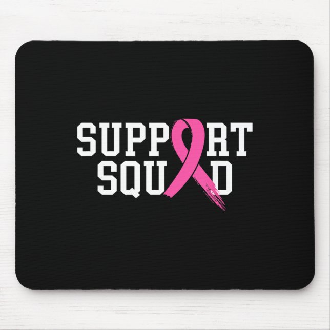 Suprt Squad Bröstcancer Medvetenhet Månad nk Musmatta (Framsidan)