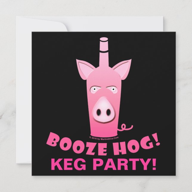 SUPSPRUTANDE PARTYKÄRL INBJUDAN (Framsida)