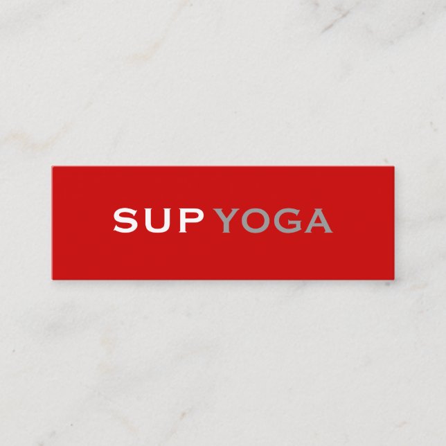 SUPYOGA MINI VISITKORT (Framsida)