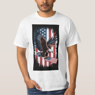 Sur Freedom - Bold Patriotic Eagle American Fl T Shirt