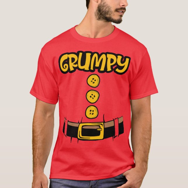 sur grumpy dvärg halloween kostym matchande skjort t shirt (Framsida)