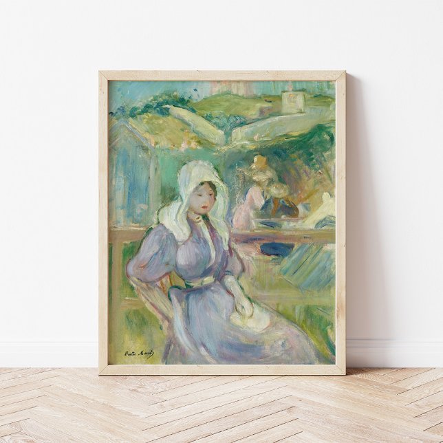 Sur La Plage À Portrieux | Berthe Morisot Poster (Skapare uppladdad)