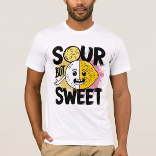 Sur men söt rolig citrongränsning Personlighet Pun T Shirt