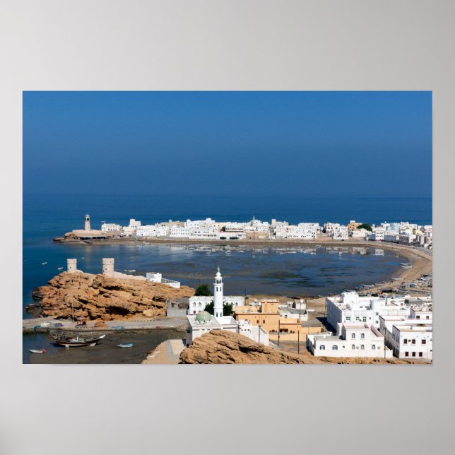 Sur stad nära Muscat - Oman Poster (Framsidan)