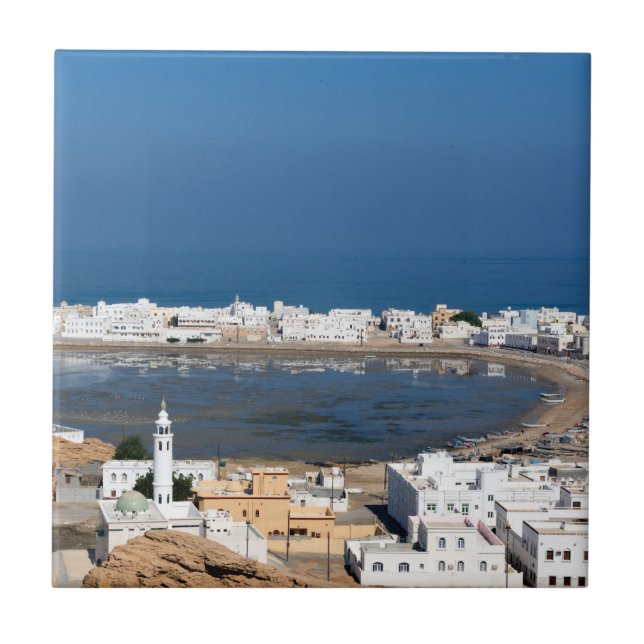 Sur town nära Muscat - Oman Kakelplatta (Framsidan)