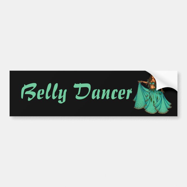 Sura Mitten Östra Belly Dancer Bildekal (Framsidan)