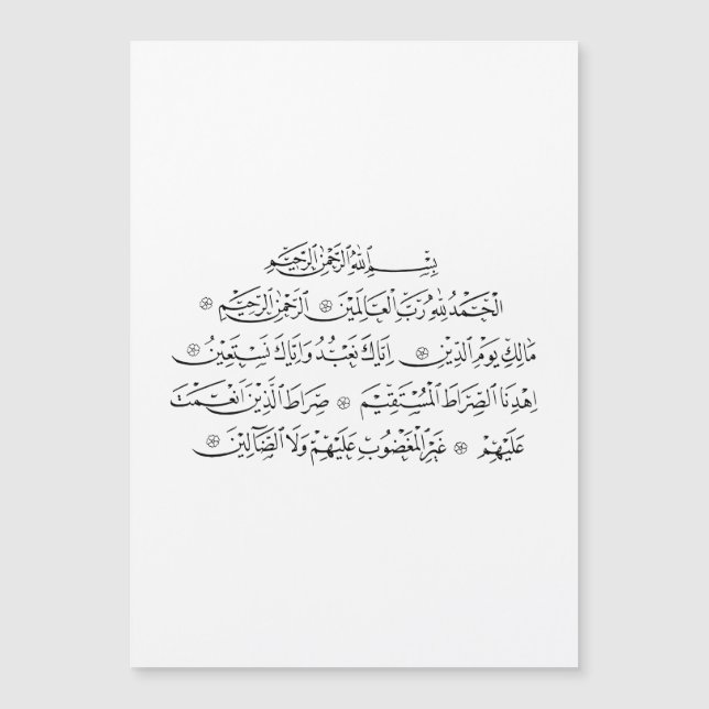 Surah Al Fatiha Islamic Calligraphy | Quran Art (Framsida)