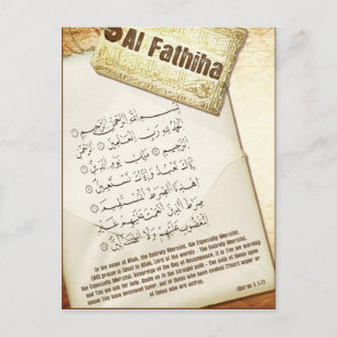 Surah Fathiha-vykort Vykort