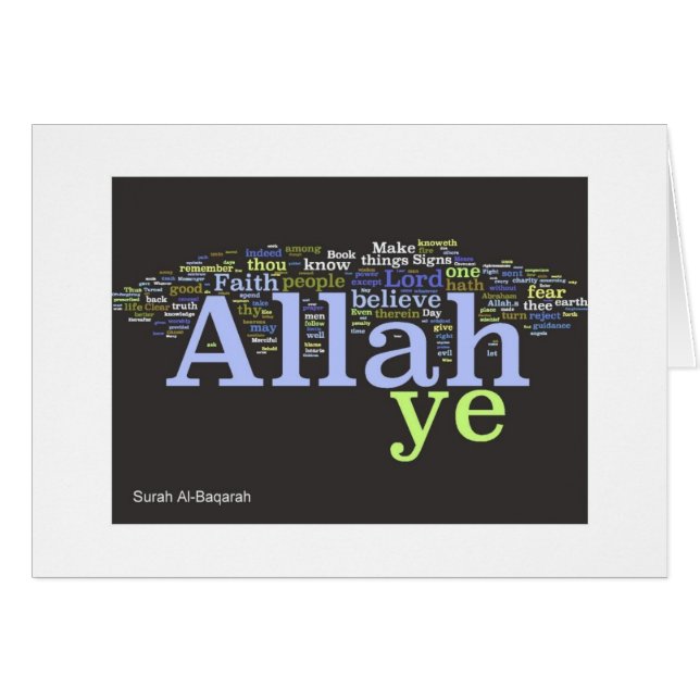 Surahal-BaqarahWordle kort (Framsidan Horizontal)