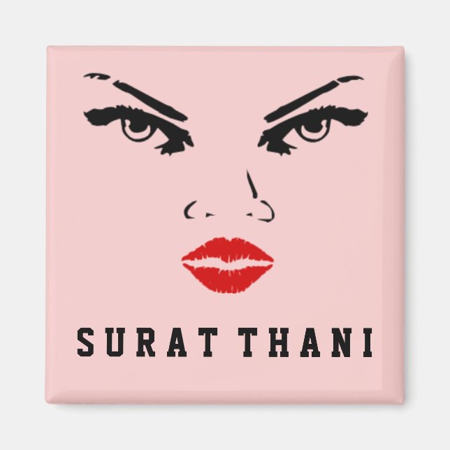 Surat Thani, Thailand Woman Magnet (Framsidan)
