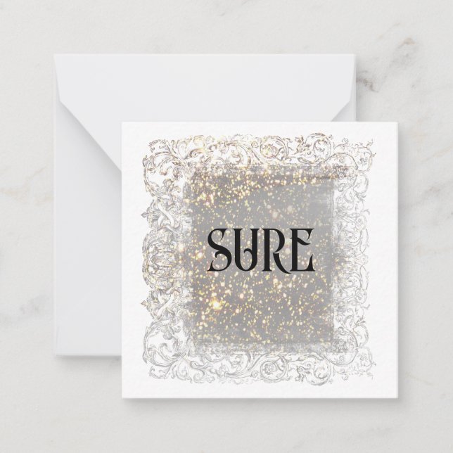*~* SURE Relationship AP63 Flat Note Card Anteckningskort (Framsida)