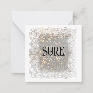 *~* SURE Relationship AP63 Flat Note Card Anteckningskort