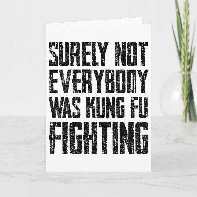 Surely Not Every Kung Fu Has Fought Karate  Kort (Framsida)