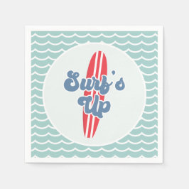 Surf är upp Beach-födelsedag Pappersservett