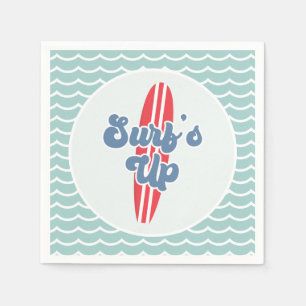 Surf är upp Beach-födelsedag Pappersservett