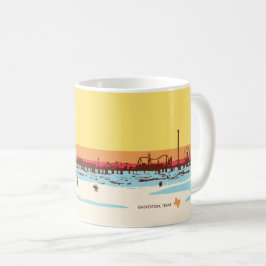 Surf Dagar - Galveston Island, Pleasure Pier Kaffemugg