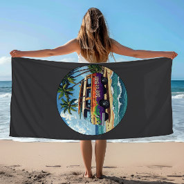 Surf eller ingenting | Groovy Retro Hippie Surfarb