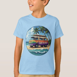 Surf eller ingenting Groovy Retro Hippie Surfare B T Shirt