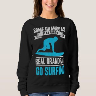 Surf Farfar Gå Surfing Farfar Surfare Gammal T Shirt