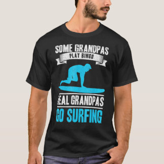 Surf Farfar Gå Surfing Farfar Surfare Gammal T Shirt