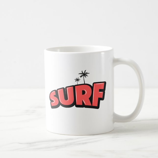 Surf, just surf. In red Kaffemugg (Höger)