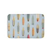 Surf Life | Retro Kustblå Surfbräda Grafik
