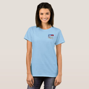 Surf Magnet damblå T-shirt ficka