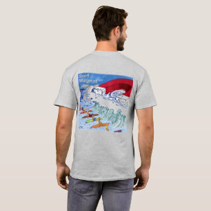 Surf Magnet män grå T-shirt bak