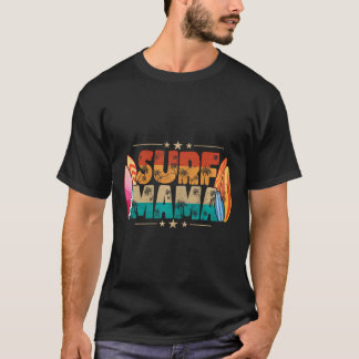 Surf Mamma Surfande Mamma Sommar Beach Vibes Surf T Shirt