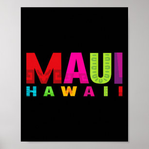 Surf Maui Hawaii ö Hawaii Beach Surfing Alo Poster