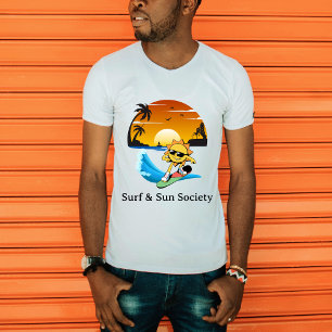 Surf och Sol Samhälle T Shirt