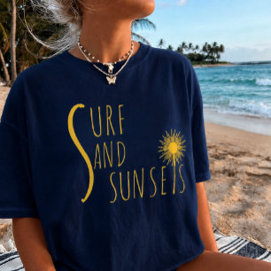 Surf och solnedgångar Beach Vibes T-Shirt