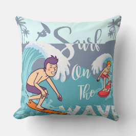 Surf På Våg Kudd Kudde