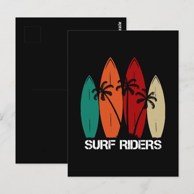Surf Riders Vykort (Fram/baksida)
