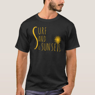 Surf Sand Solnedgångar Beach Vibes T-Shirt