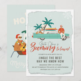 Surf Santa Claus | Virtuell julfirande Inbjudningar